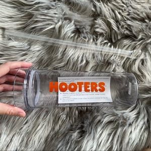 Brand new Hooters tumbler with straw